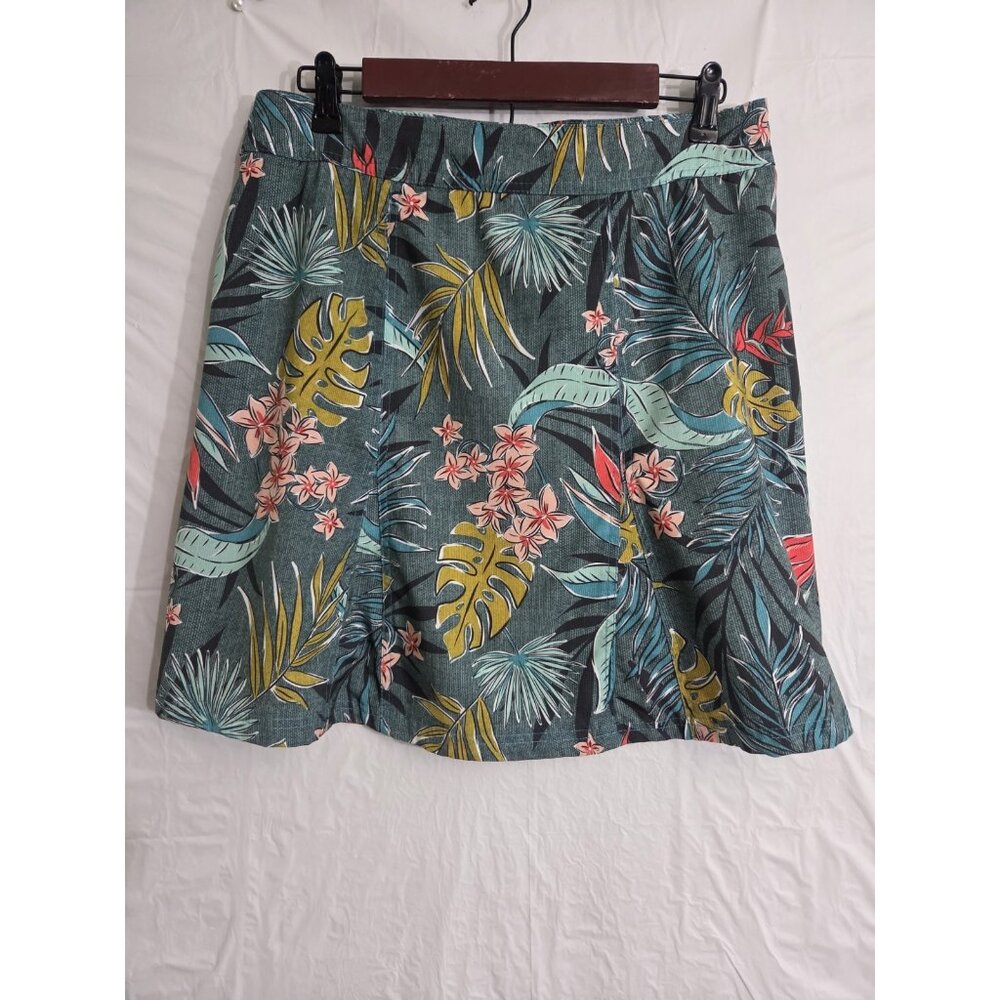 Rip Skirt Hawaiian Size Medium Floral Vintage True Wrap Length 2 Bali Jungle - Picture 4 of 9